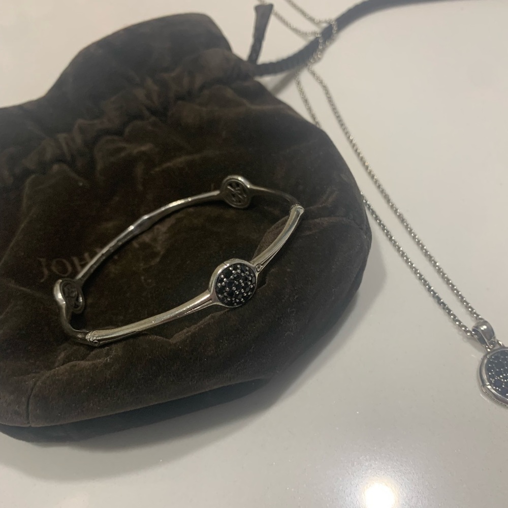 John Hardy women’s black sapphire set